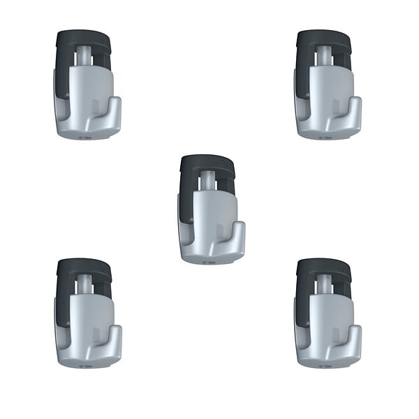ARTITEQ - Crochet tableau autobloquant H100 - 20 kg - 2 mm - Accessoire Cimaise Newly Pack de 5 - large