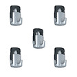ARTITEQ - Crochet tableau autobloquant H100 - 20 kg - 2 mm - Accessoire Cimaise Newly Pack de 5 - vignette