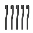 ARTITEQ - Tige aluminium Noire coudée 4 mm - Accessoire Cimaise Tableau 200 cm , Pack de 5 , Noir - vignette