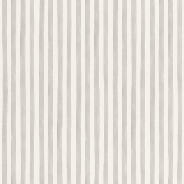 RASCH - Papier peint intissé rayures - Gris clair - L.10.05xl.0.53m - large