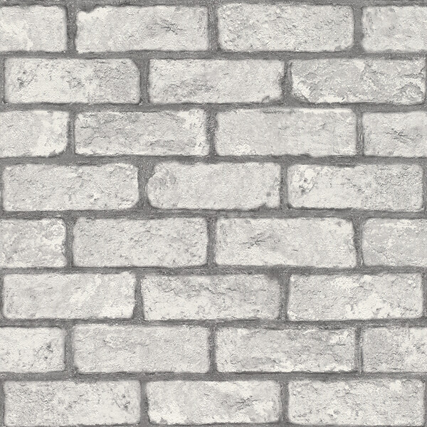 RASCH - Pp duplex motif briques gris - large