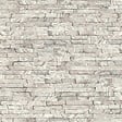 RASCH - Papier peint duplex motif pierre - Gris - L.1005xl.53cm - vignette