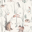 RASCH - Papier peint intissé Woodland Walk - Animaux - 10,05x0,53m - vignette