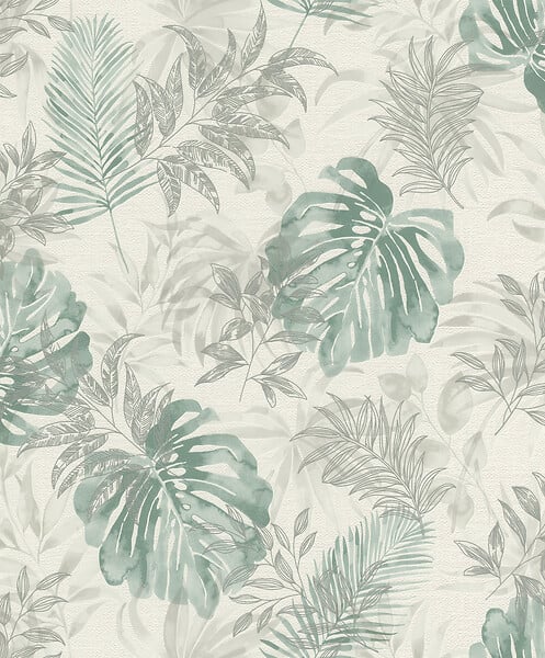 RASCH - Papier peint intissé My Moments Campagne - Vert - 53x1005cm - large