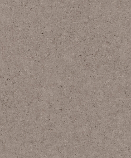 RASCH - Papier peint intissé uni - Brun taupe - L.10.05xl.0.53m - large