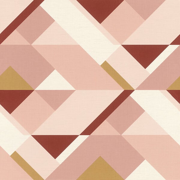 RASCH - Papier peint vinyle Carla - Rose - L.10,05xl.0,53m - large