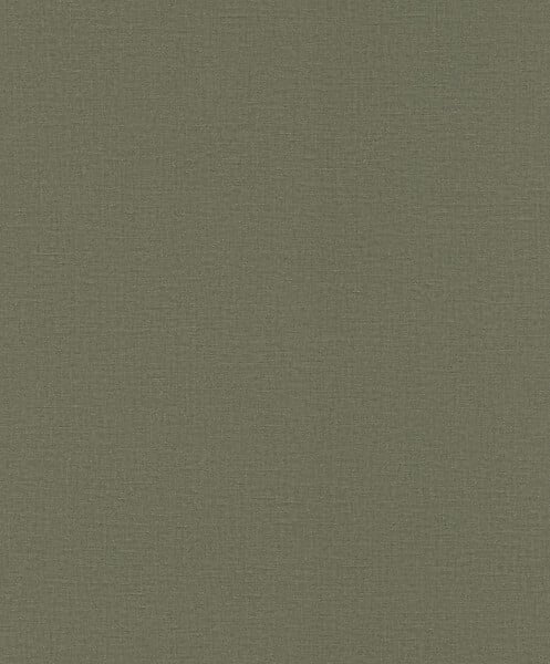 RASCH - Papier peint intissé uni Lirico - Vert - L.10,05xl.0,53m - large