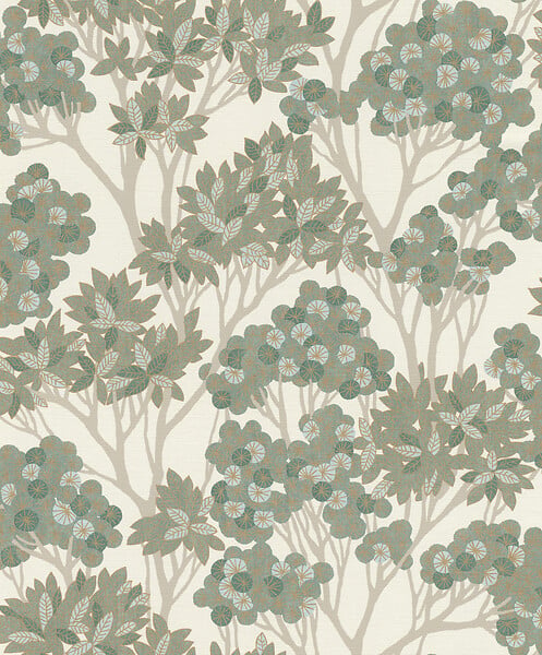 RASCH - Papier peint vinyle Arbor - Vert - L.1005xl.53cm - large