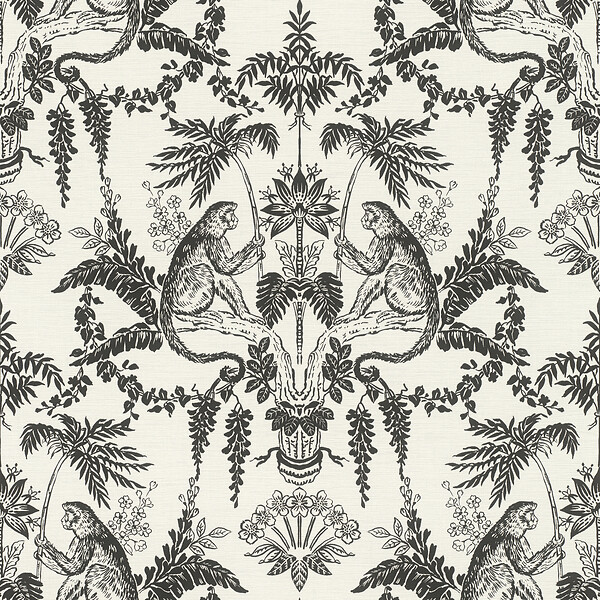 RASCH - Vgi motif monkey damask - large