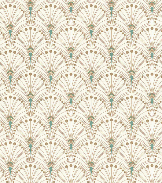 RASCH - Papier peint intissé Art Déco Allegretto - 10,05x0,53m - large