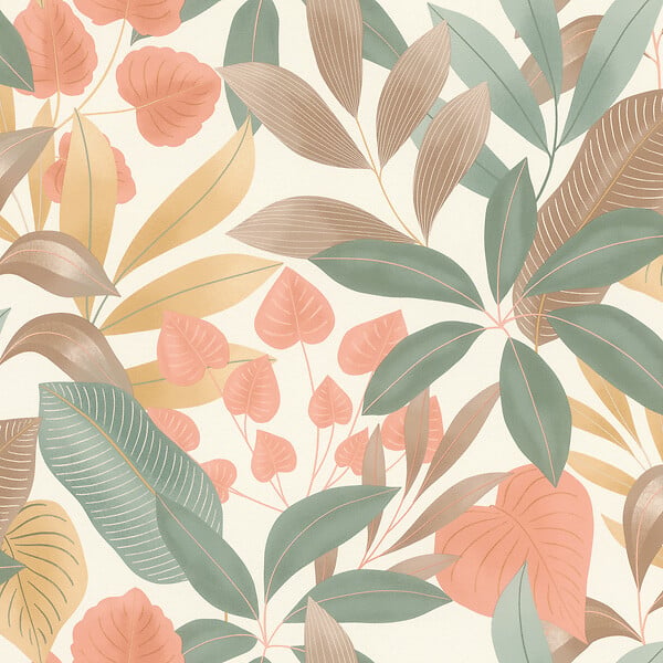 RASCH - Papier peint intissé Vgi Tropico Orange - Orange - large