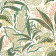RASCH - Papier peint intissé Beltesto hellébore - Vert - l.0.53m - vignette
