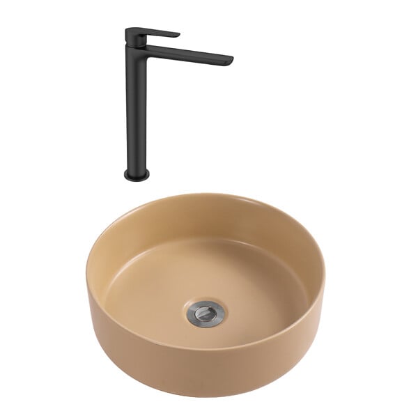 CERAMIA - Ceramia PixL 36 x 12,5 cm vasque à poser + Swiss Aqua Technologies Mood mitigeur lavabo XL + Ceramia PixL bonde (CEPX36MOMSAT285C) - large