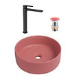 CERAMIA - Ceramia PixL 36 x 12,5 cm vasque à poser + Swiss Aqua Technologies Mood mitigeur lavabo XL + Ceramia PixL bonde (CEPX36PMSAT285C) - vignette