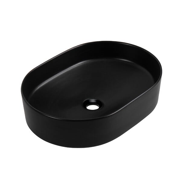 CERAMIA - Ceramia PixL 50x36,5x12 cm vasque à poser + Swiss Aqua Technologies Mood mitigeur lavabo XL + Ceramia PixL bonde (CEPX50BKMSAT285C) - large
