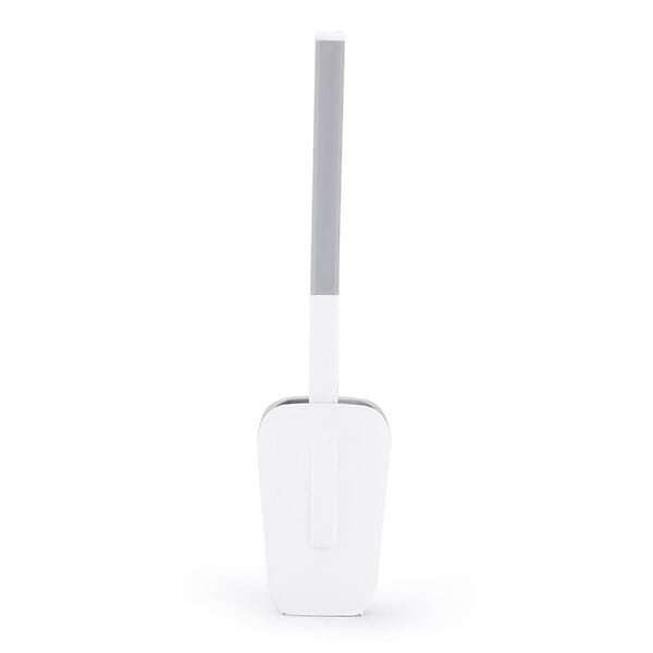 SWISS AQUA TECHNOLOGIES - Swiss Aqua Technologies Brosse WC légère adhésive, murale ou à poser, sans perçage, plastique, blanc mat (SATDSTETKA3M) - large
