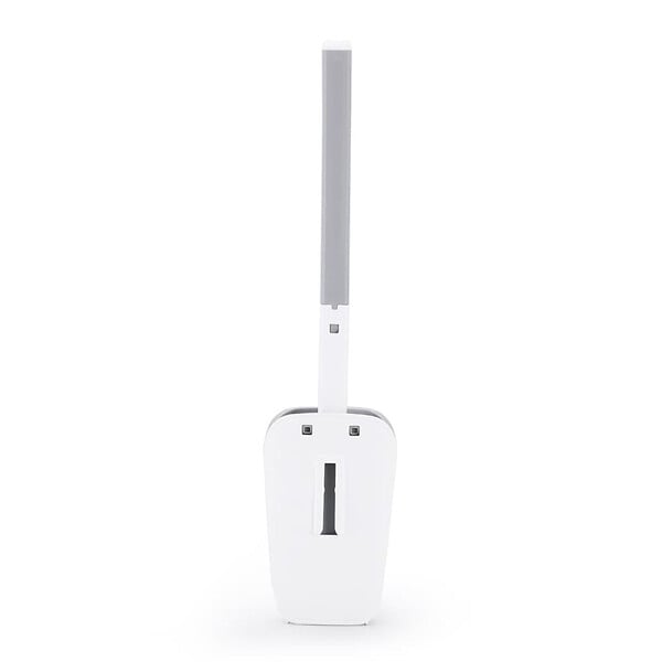 SWISS AQUA TECHNOLOGIES - Swiss Aqua Technologies Brosse WC légère adhésive, murale ou à poser, sans perçage, plastique, blanc mat (SATDSTETKA3M) - large