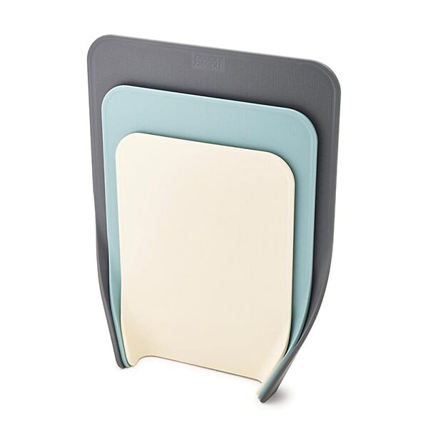JOSEPH JOSEPH - Joseph Joseph Planches à découper lot de 3 avec support rangement vertical plastique gris (60122) - large
