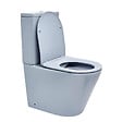 SWISS AQUA TECHNOLOGIES - Swiss Aqua Technologies Infinitio WC à poser complet en céramique avec abattant SoftClose, bleu mat (SATINF031VPSNDBLM) - vignette