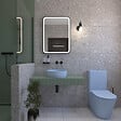 SWISS AQUA TECHNOLOGIES - Swiss Aqua Technologies Infinitio WC à poser complet en céramique avec abattant SoftClose, bleu mat (SATINF031VPSNDBLM) - vignette