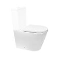 SWISS AQUA TECHNOLOGIES - Swiss Aqua Technologies Project cuvette WC à poser sans bride en céramique (réservoir non fourni), blanc (SATPRO31M) - vignette