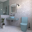 SWISS AQUA TECHNOLOGIES - Swiss Aqua Technologies Infinitio WC à poser complet en céramique avec abattant SoftClose, vert mat (SATINF031VPSNLGEM) - vignette