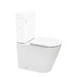 SWISS AQUA TECHNOLOGIES - Swiss Aqua Technologies Brevis cuvette WC à poser sans bride en céramique – compatible PMR – blanc - réservoir non fourni - ATBRE34M) - vignette