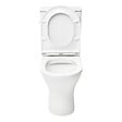 SWISS AQUA TECHNOLOGIES - Brevis cuvette WC à poser adaptée PMR sans bride en céramique (réservoir non fourni), blanc (SATBRE033RREXVPB) - vignette