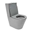 SWISS AQUA TECHNOLOGIES - Swiss Aqua Technologies Infinitio WC à poser complet en céramique avec abattant SoftClose, gris mat (SATINF031VPSNLGRM) - vignette