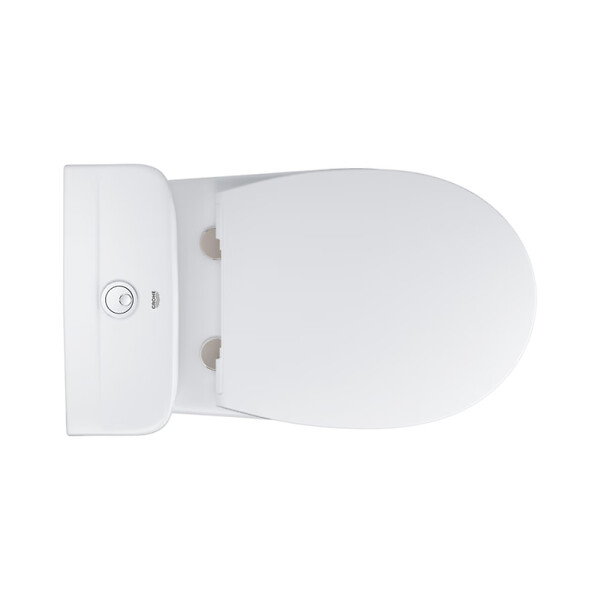 GROHE - Grohe Bau Ceramic ensemble WC à poser complet sans bride avec abattant ultra-fin SoftClose, blanc (39904000) - large