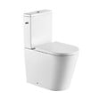 SWISS AQUA TECHNOLOGIES - Brevis WC à poser complet sans bride en céramique avec abattant SoftClose, rinçage Vortex, blanc (SATBRE031RTORVP) - vignette