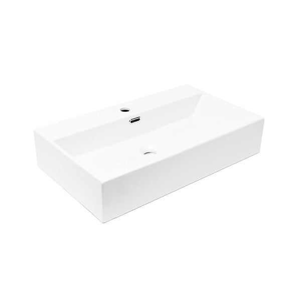 VITRA - Vitra  Lavabo SAT Cube Way 75x42 cm ouverture pour un robinet au milieu SATCW7542 - large