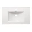 NATUREL - Naturel Modena 81x46 cm lavabo en céramique avec trou pour robinetterie au milieu, blanc brillant (M8046) - vignette