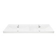 SWISS AQUA TECHNOLOGIES - Swiss Aqua Technologies B-Way 121x46 cm double vasque semi-encastrée en céramique, pour meuble de salle de bain SATEVO120NA, blanc (SATBW212046) - vignette