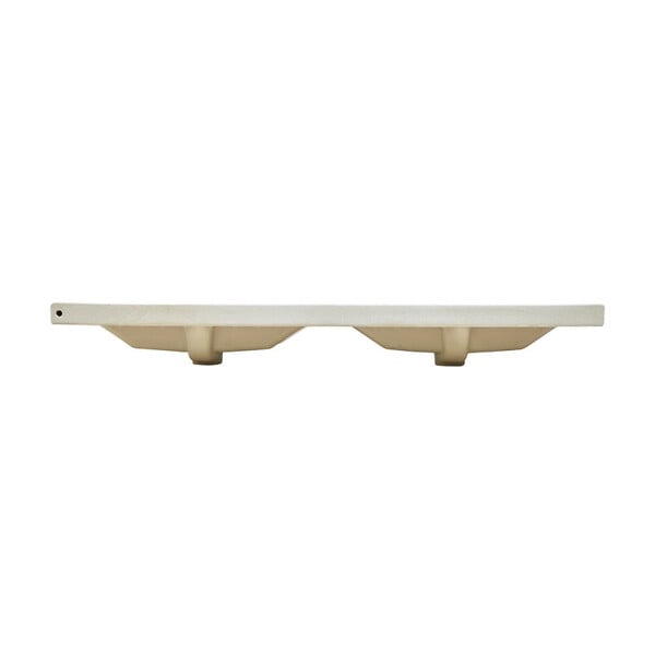 SWISS AQUA TECHNOLOGIES - Swiss Aqua Technologies B-Way 121x46 cm double vasque semi-encastrée en céramique, pour meuble de salle de bain SATEVO120NA, blanc (SATBW212046) - large