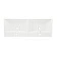 SWISS AQUA TECHNOLOGIES - Swiss Aqua Technologies B-Way 120,5x46 cm meuble double vasque en céramique, 2 trous de robinetterie au milieu, trop-plein, blanc (SATBW212046WM) - vignette
