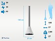 PURLINE - Ventilateur tour 100 ultra-silencieux avec 8 vitesses - vignette