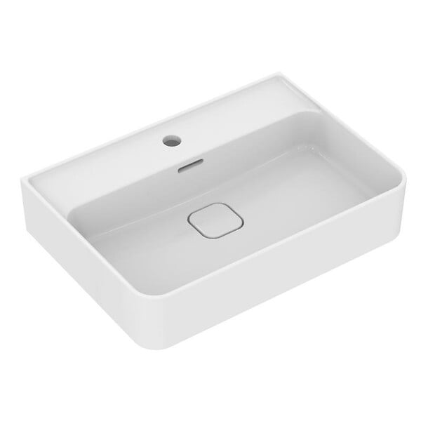 IDEAL STANDARD - Ideal Standard Strada II lavabo 600x430 mm 1 trou + Grohe Euroeco mitigeur monocommande lavabo 1/2", chrome (T300001G32734000) - large