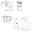 IDEAL STANDARD - Ideal Standard Strada II Lavabo 600x430 mm 1 trou + Swiss Aqua Technologies Aurum mitigeur lavabo sur pied, noir mat (T300001SAT271BGM) - vignette