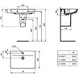 IDEAL STANDARD - Ideal Standard CONNECT AIR Lavabo Cube 160 x 550 x 460 mm, blanc (E029901) - vignette