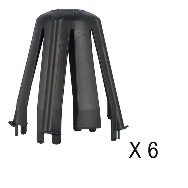 HELLERMANNTYTON - HellermannTyton Lot de 6 capots de protection pour spot encastrés SpotClip-II - large