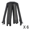 HELLERMANNTYTON - HellermannTyton Lot de 6 capots de protection pour spot encastrés SpotClip-II - vignette