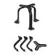 HELLERMANNTYTON - HellermannTyton SPOTCLIP KIT 150 - Cache pour spots encastrés Ø 100-270 mm noir, H157MM - vignette