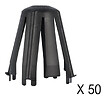 HELLERMANNTYTON - HellermannTyton Lot de 50 capots de protection pour spot encastrés SpotClip-II - vignette