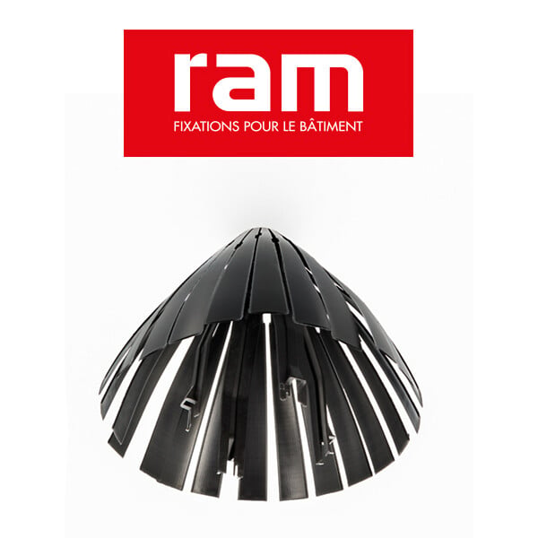 EZ SOLAR - RAM Lot de 5 Ramspot laine soufflée pour spot encastrable - large