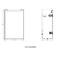 NATUREL - Naturel Meuble de salle de bain avec lavabo en céramique, Stilla, 39x60x22 cm blanc (STILLAD04008U) - vignette