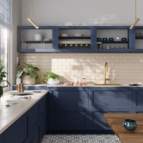 CERAMIA - Timeless 55x45x21 cm �vier encastrable inox 304 + mitigeur inox avec douchette extractible, or bross� (TMLKST-5545BG-M2) - large