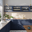 CERAMIA - Timeless 55x45x21 cm évier encastrable en inox 304 + mitigeur inox avec douchette extractible, or brossé (TMLKST-5545BG-M1) - vignette
