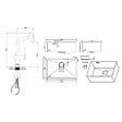 CERAMIA - Timeless 68x45x21 cm évier sous plan en inox 304 + mitigeur inox avec douchette extractible, cuivre brossé (TMLKSU-6845BCP-M1) - vignette