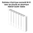 BATILEC - Radiateur céramique Heatzy connecté GLOW WiFi 1500W - Cœur de chauffe céramique - Confort thermique optimal - vignette